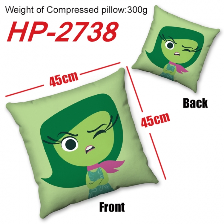 Inside Out   Anime digital printing double-sided printed pillow 45X45cm NO FILLING