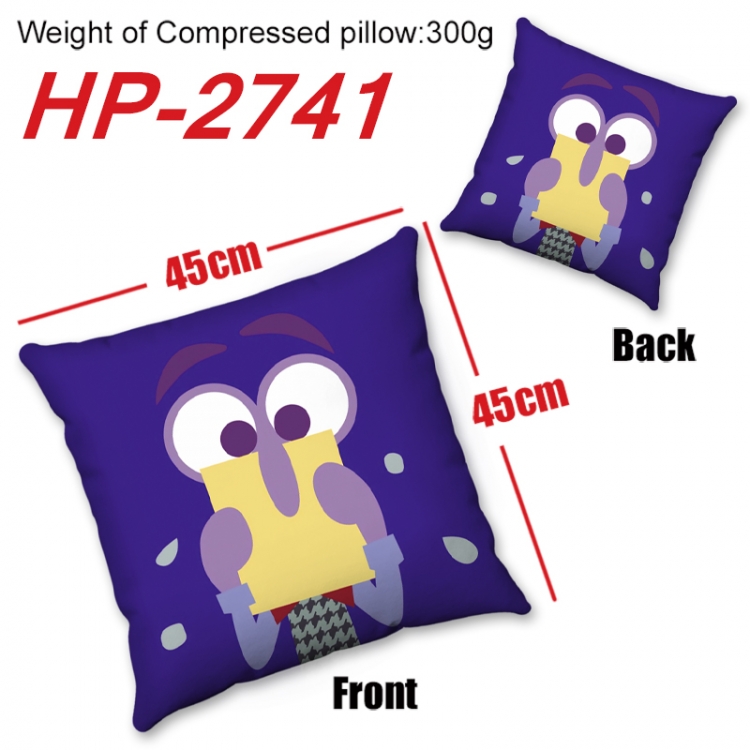 Inside Out   Anime digital printing double-sided printed pillow 45X45cm NO FILLING