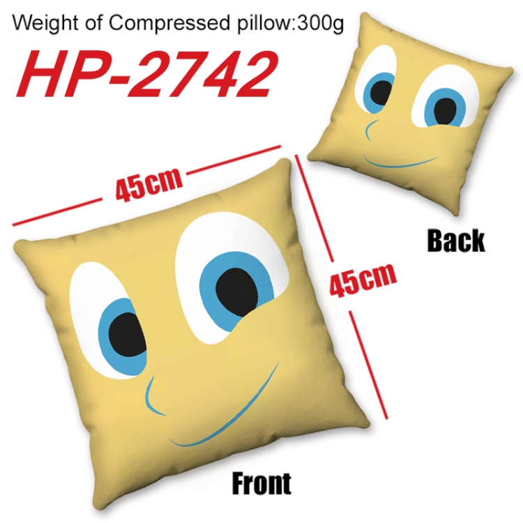 Inside Out   Anime digital printing double-sided printed pillow 45X45cm NO FILLING