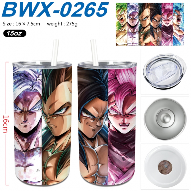 DRAGON BALL Small straight tube 304 stainless steel insulated cup 16X7.5CM