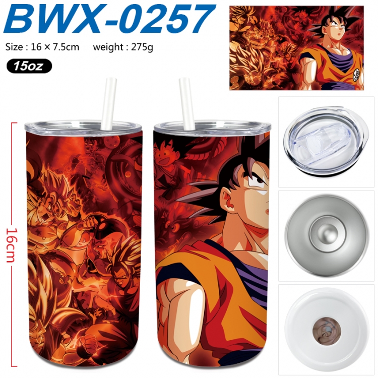 DRAGON BALL Small straight tube 304 stainless steel insulated cup 16X7.5CM