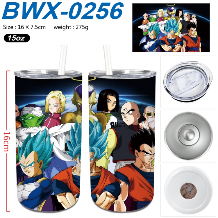 DRAGON BALL Small straight tube 304 stainless steel insulated cup 16X7.5CM