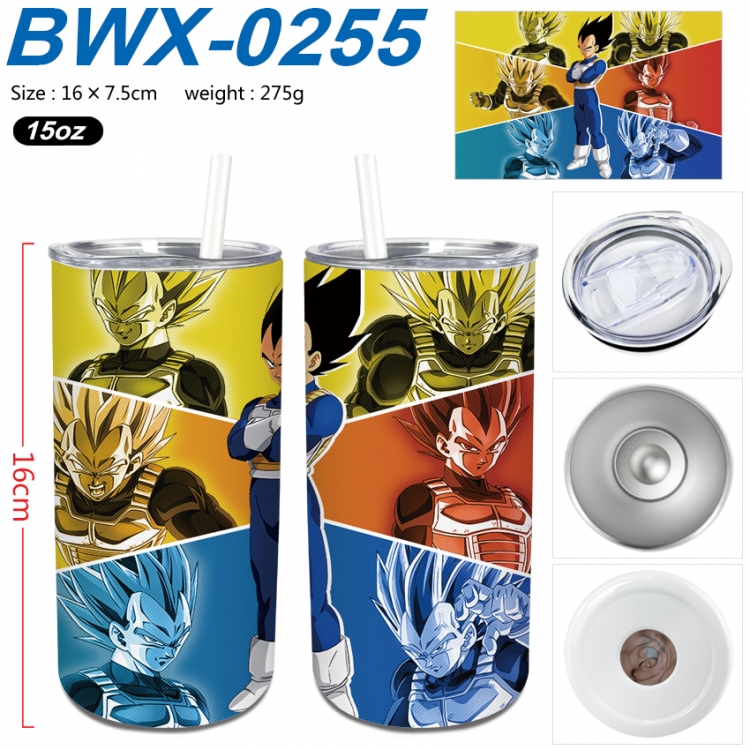 DRAGON BALL Small straight tube 304 stainless steel insulated cup 16X7.5CM