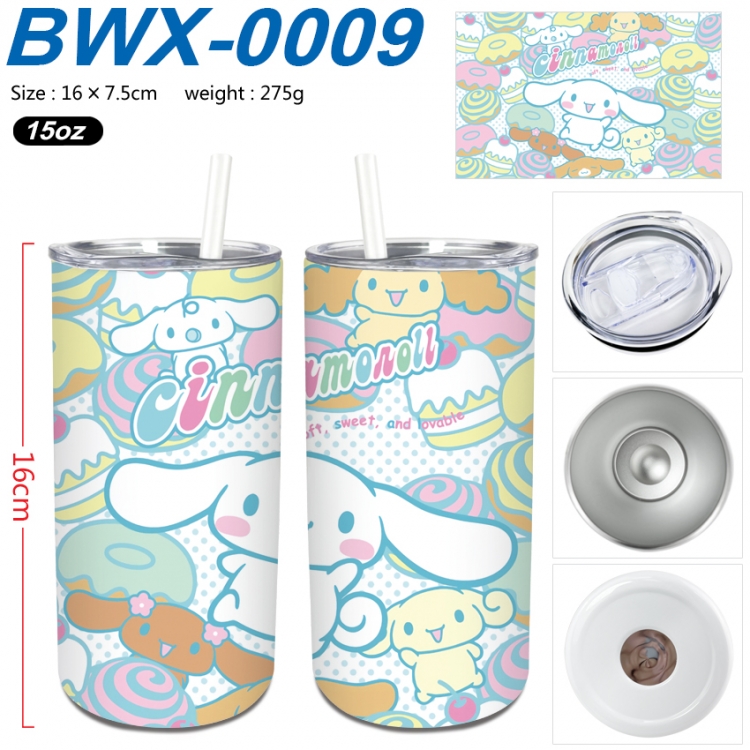 sanrio Small straight tube 304 stainless steel insulated cup 16X7.5CM