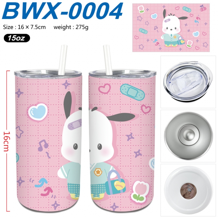 sanrio Small straight tube 304 stainless steel insulated cup 16X7.5CM