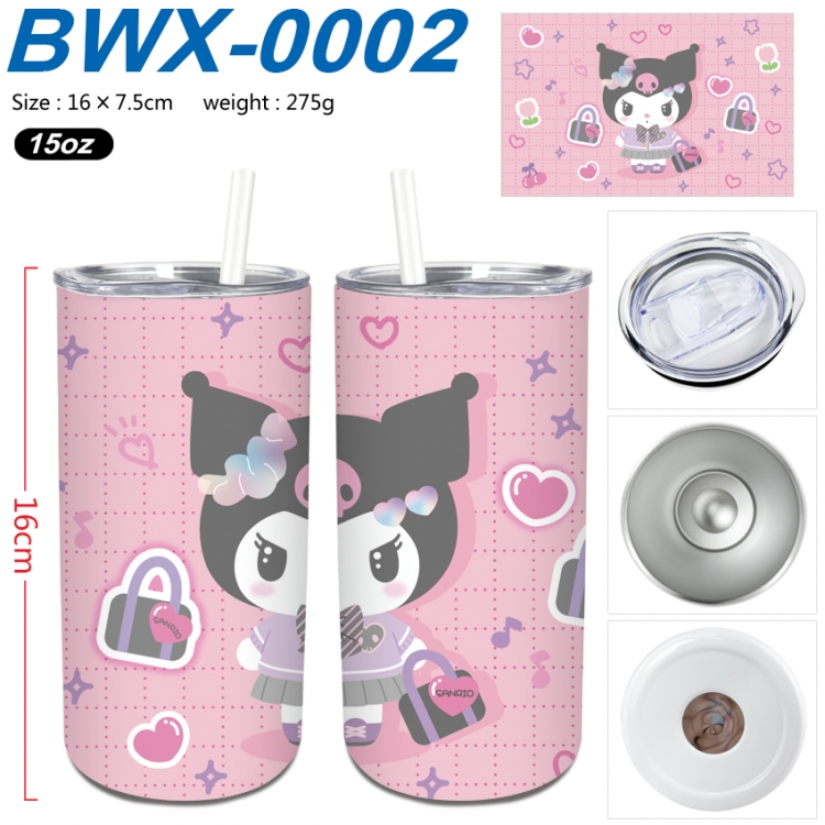 sanrio Small straight tube 304 stainless steel insulated cup 16X7.5CM