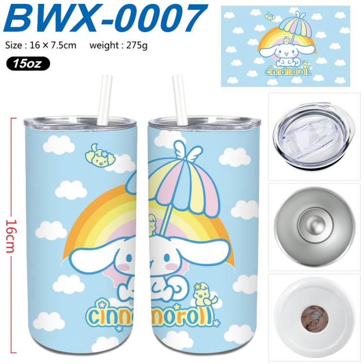 sanrio Small straight tube 304 stainless steel insulated cup 16X7.5CM