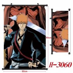  Bleach Anime Black Plastic Rod Canvas Painting Wall Scroll 60X90CM