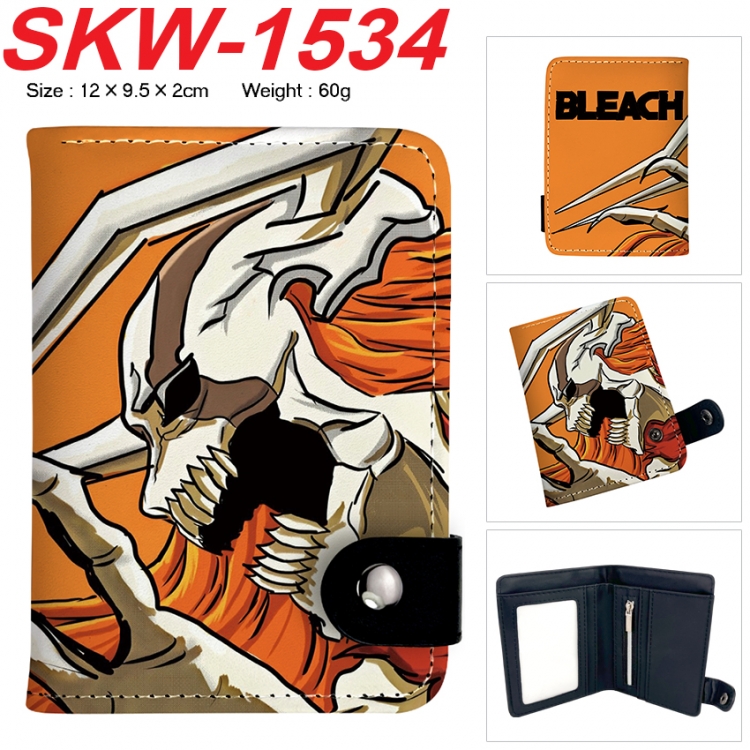 Bleach Anime vertical button folding wallet 12X9.5X2CM 60g SKW-1534