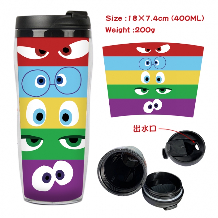 Inside Out  Anime full-color double-layer water cup 18X7.4cm 400ml