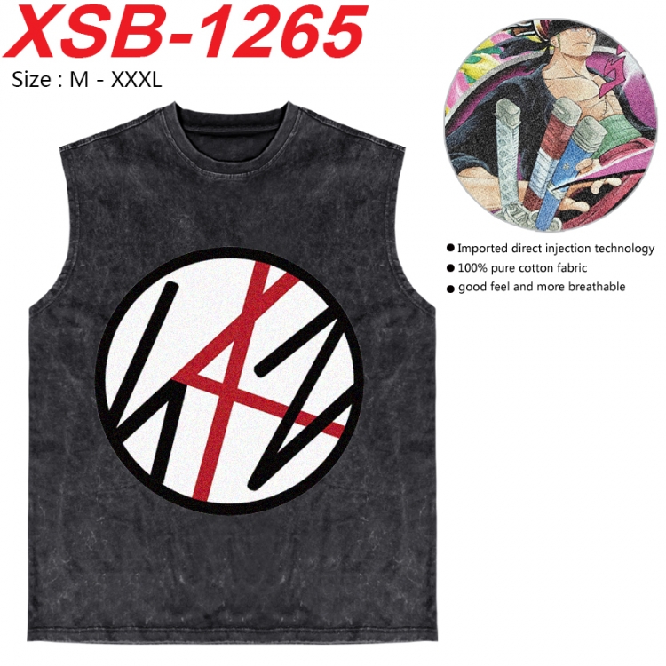 straykids Anime pure cotton wash vest T-shirt 250g M-3XL  XSB-1265