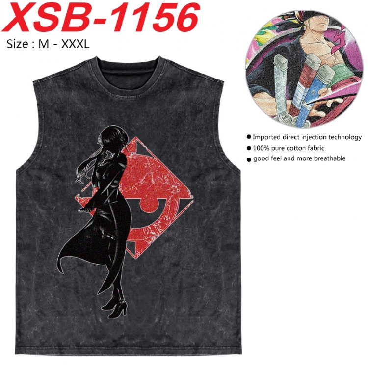 SPY×FAMILY Anime pure cotton wash vest T-shirt 250g M-3XL  XSB-1156