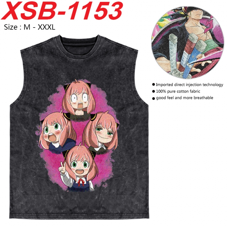 SPY×FAMILY Anime pure cotton wash vest T-shirt 250g M-3XL XSB-1153