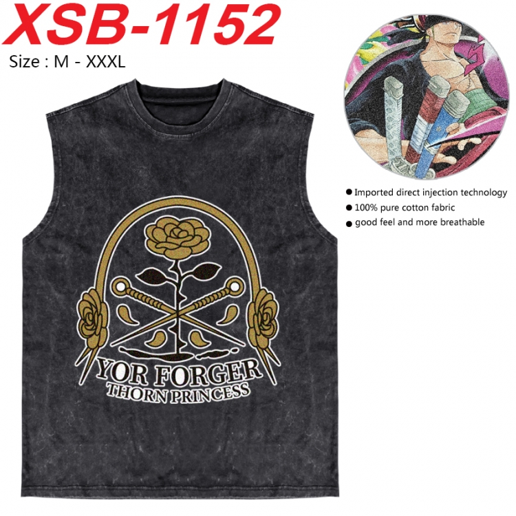 SPY×FAMILY Anime pure cotton wash vest T-shirt 250g M-3XL XSB-1152