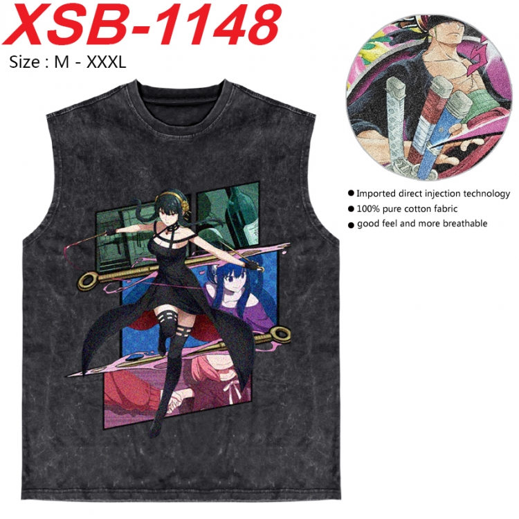 SPY×FAMILY Anime pure cotton wash vest T-shirt 250g M-3XL  XSB-1148