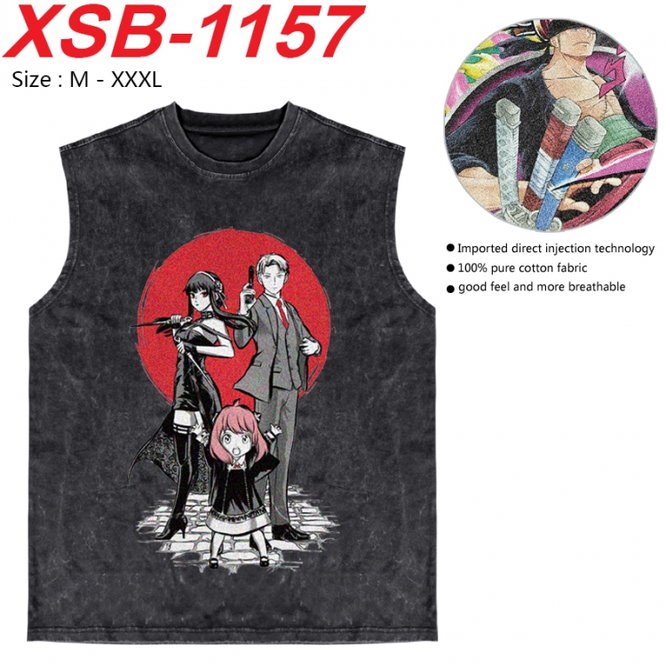 SPY×FAMILY Anime pure cotton wash vest T-shirt 250g M-3XL XSB-1157