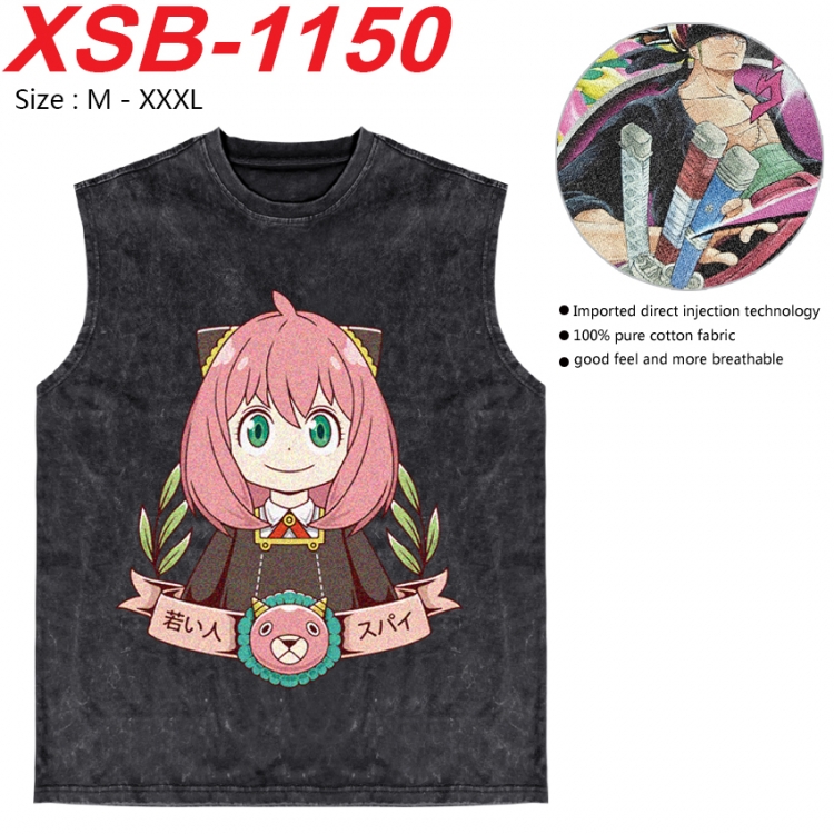 SPY×FAMILY Anime pure cotton wash vest T-shirt 250g M-3XL  XSB-1150