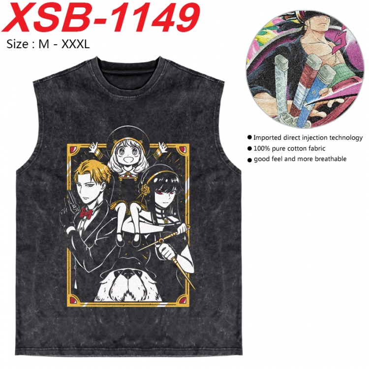 SPY×FAMILY Anime pure cotton wash vest T-shirt 250g M-3XL XSB-1149