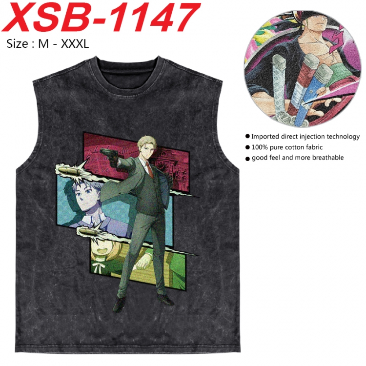 SPY×FAMILY Anime pure cotton wash vest T-shirt 250g M-3XL XSB-1147