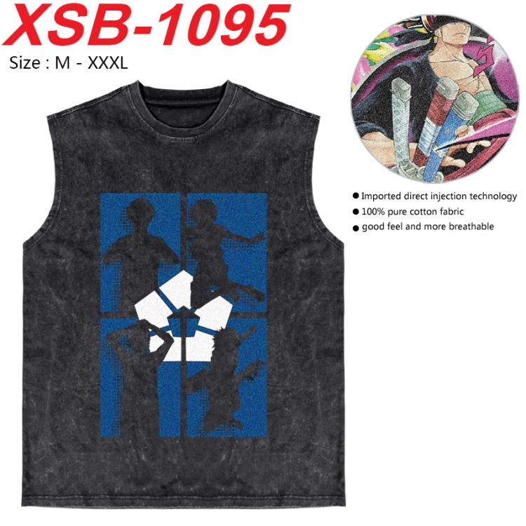 BLUE LOCK Anime pure cotton wash vest T-shirt 250g M-3XL XSB-1095