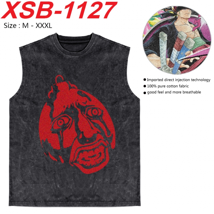 Berserk Anime pure cotton wash vest T-shirt 250g M-3XL