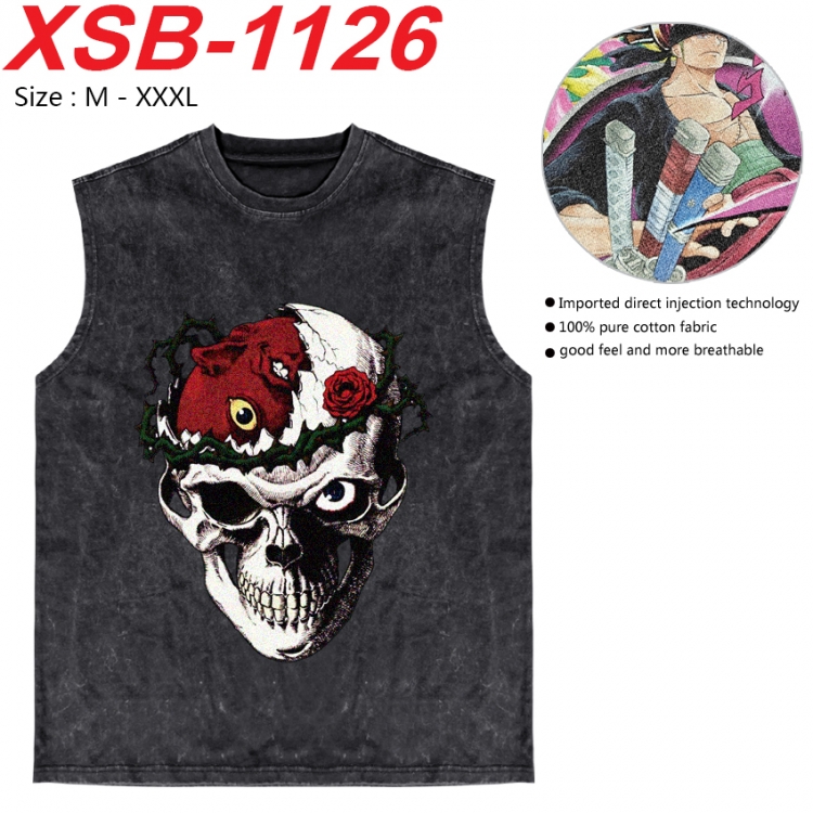 Berserk Anime pure cotton wash vest T-shirt 250g M-3XL