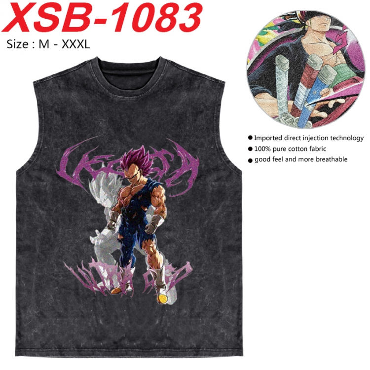 DRAGON BALL Anime pure cotton wash vest T-shirt 250g M-3XL