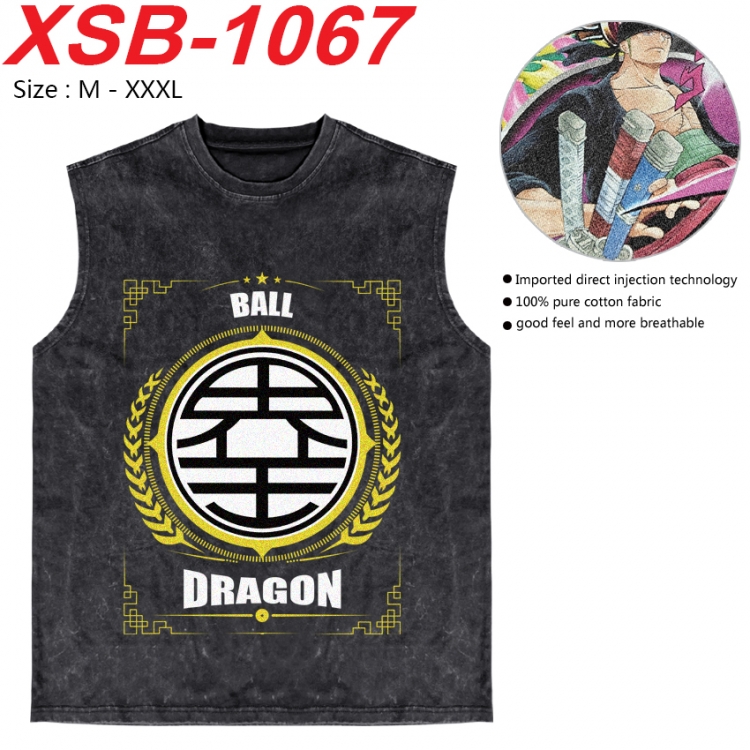 DRAGON BALL Anime pure cotton wash vest T-shirt 250g M-3XL