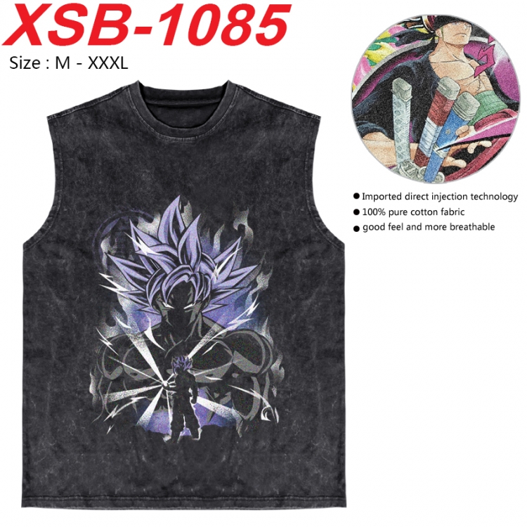 DRAGON BALL Anime pure cotton wash vest T-shirt 250g M-3XL