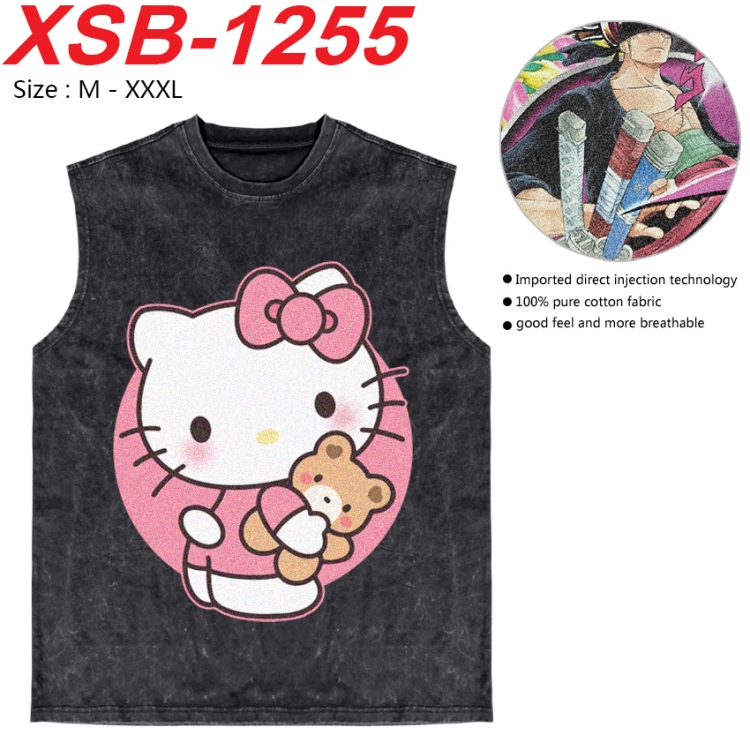 sanrio Anime pure cotton wash vest T-shirt 250g M-3XL