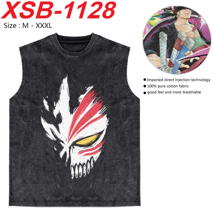 Bleach Anime pure cotton wash vest T-shirt 250g M-3XL