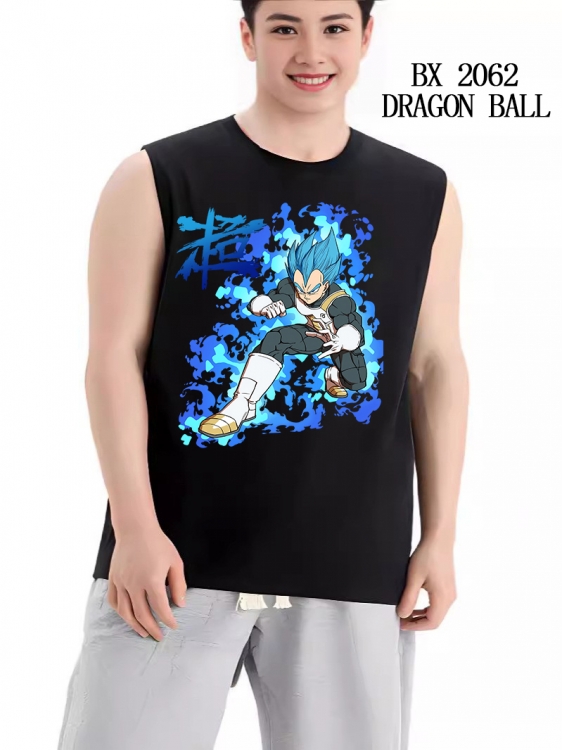 DRAGON BALL Anime peripheral printed pure cotton vest T-shirt BX2062