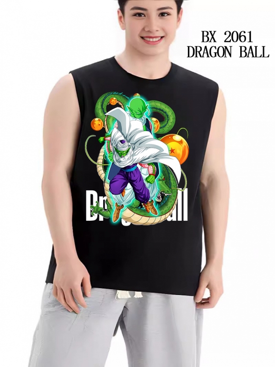 DRAGON BALL Anime peripheral printed pure cotton vest T-shirt BX2061