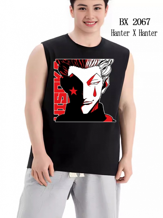 HunterXHunter Anime peripheral printed pure cotton vest T-shirt BX2067