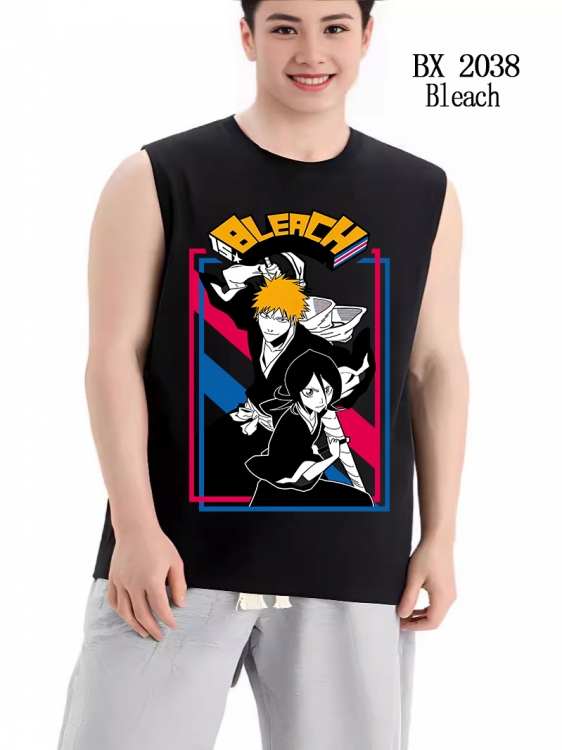 Bleach Anime peripheral printed pure cotton vest T-shir BX2038