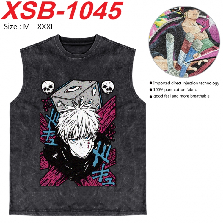 Jujutsu Kaisen Anime pure cotton wash vest T-shirt 250g M-3XL  XSB-1045