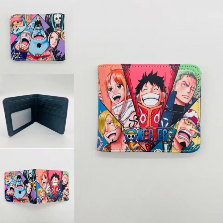 One Piece Full color Two fold short card case wallet 11X9.5CM