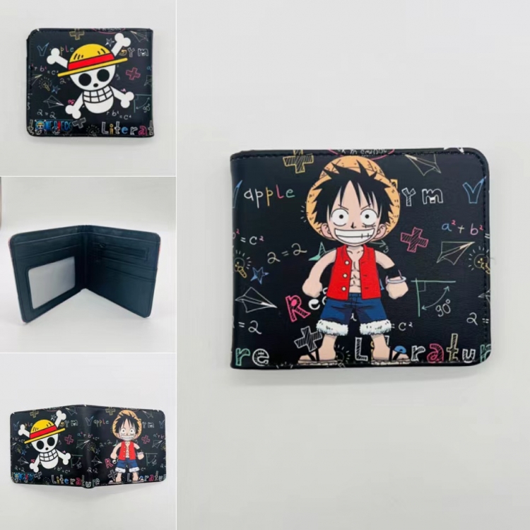 One Piece Full color Two fold short card case wallet 11X9.5CM