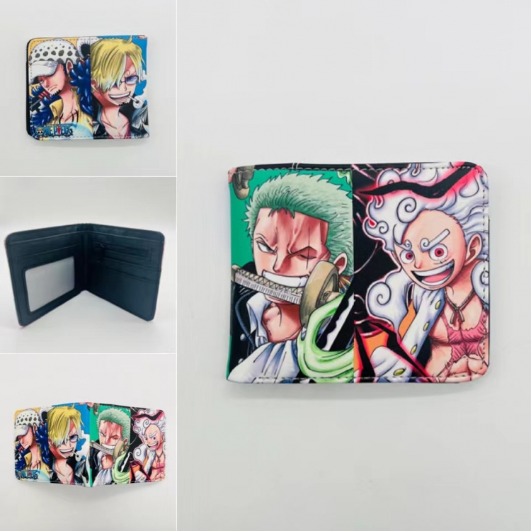 One Piece Full color Two fold short card case wallet 11X9.5CM