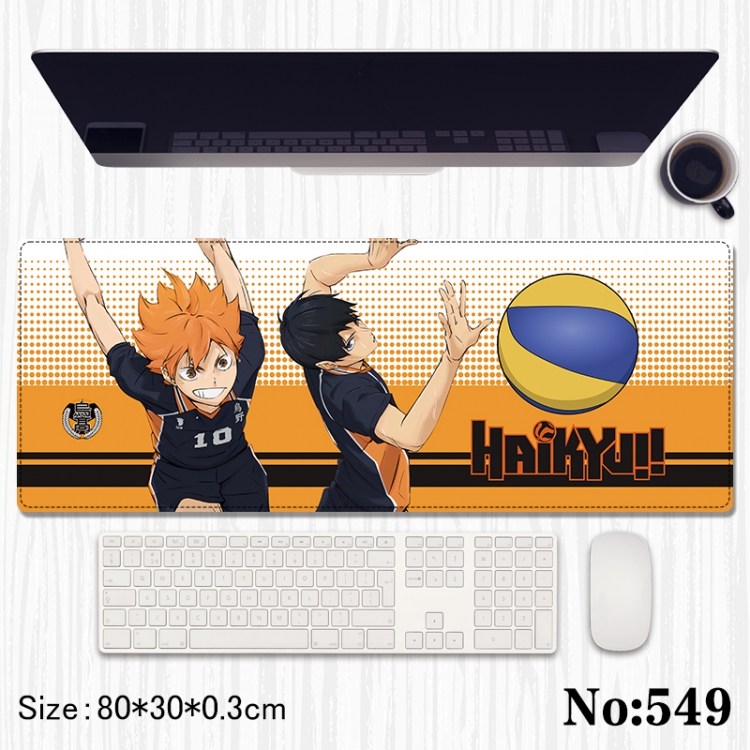 Haikyuu!! Anime peripheral computer mouse pad office desk pad multifunctional pad 80X30X0.3cm