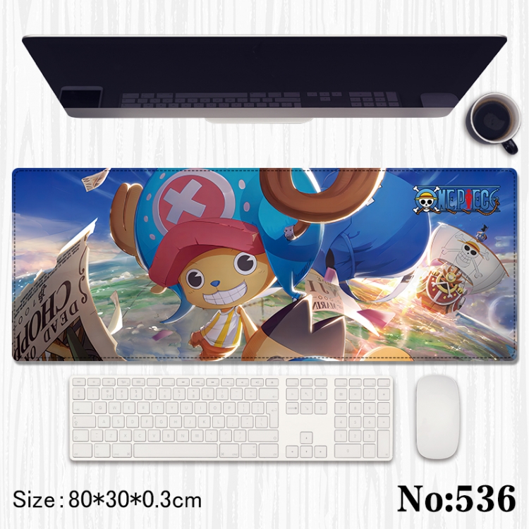 One Piece Anime peripheral computer mouse pad office desk pad multifunctional pad 80X30X0.3cm