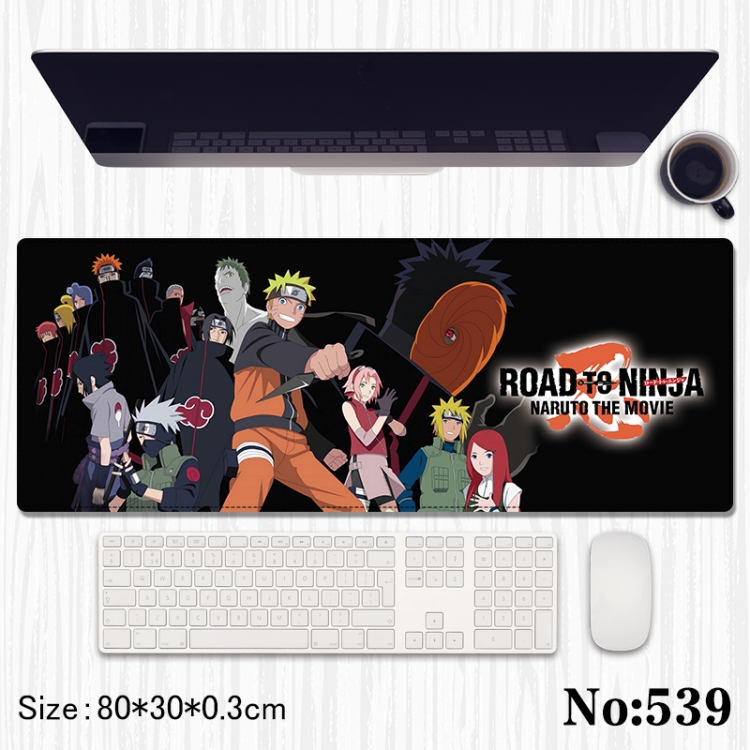 Naruto Anime peripheral computer mouse pad office desk pad multifunctional pad 80X30X0.3cm