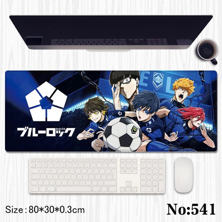 BLUE LOCK  Anime peripheral computer mouse pad office desk pad multifunctional pad 80X30X0.3cm