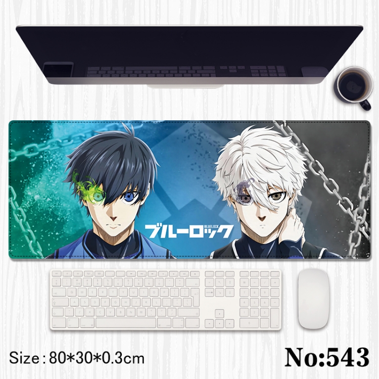 BLUE LOCK  Anime peripheral computer mouse pad office desk pad multifunctional pad 80X30X0.3cm