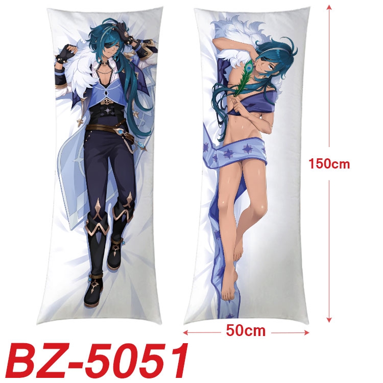 Genshin Impact Anime sexy equal body double-sided printed pillow 150x50cm  NO FILLING  