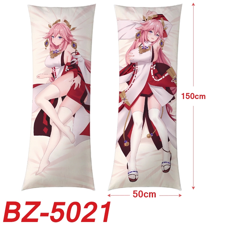 Genshin Impact Anime sexy equal body double-sided printed pillow 150x50cm  NO FILLING  