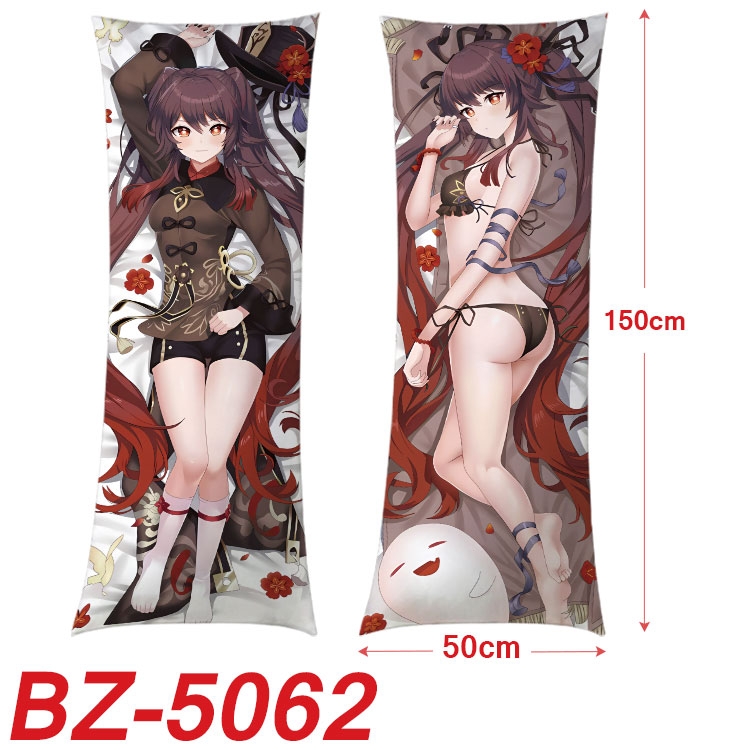 Genshin Impact Anime sexy equal body double-sided printed pillow 150x50cm  NO FILLING  