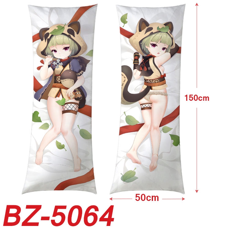 Genshin Impact Anime sexy equal body double-sided printed pillow 150x50cm  NO FILLING