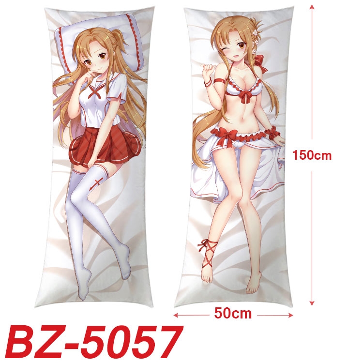 Sword Art Online Anime sexy equal body double-sided printed pillow 150x50cm  NO FILLING