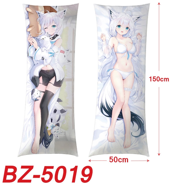 Virtual anchor Anime sexy equal body double-sided printed pillow 150x50cm  NO FILLING